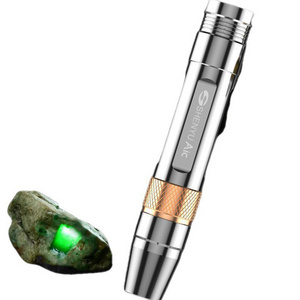 Detection Torch Rechargeable Three Lightkeychain Light Led Jewelry Flashlight Wholesale Jade Amber Sliver 80 Camping 300 Lumens