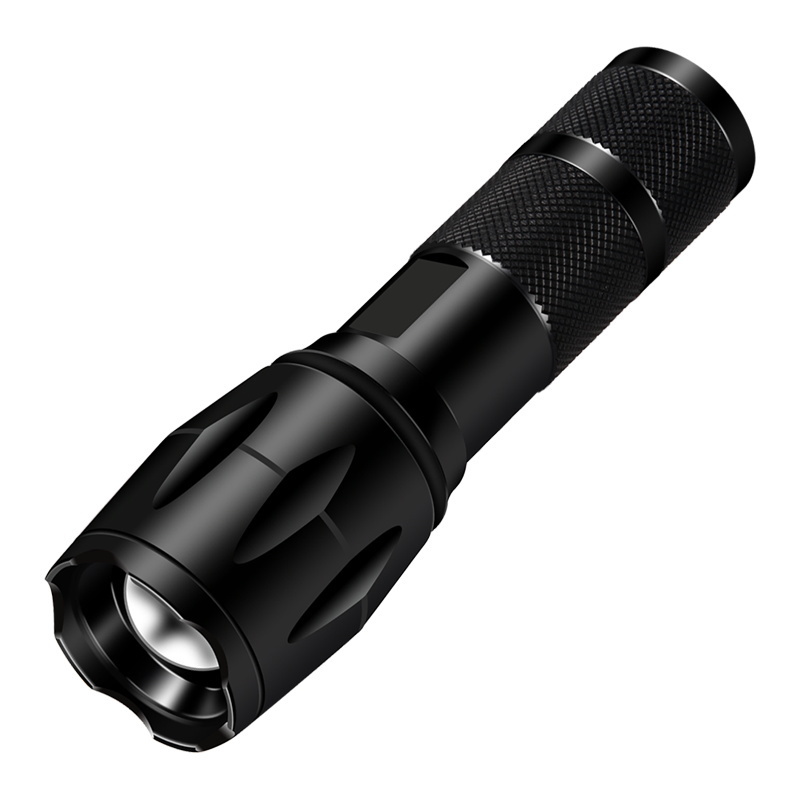 Outdoor High Powered Hand Torch Led Flashlight Manufacturer Powerful USB Rechargeable Battery Tactical Torch Flashlights Black