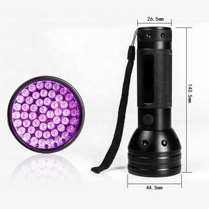 Ultraviolet Led Flashlight for Pet Urine and Cat moss  Detect  Aluminum Industrial UV 390nm-395nm 51 Leds