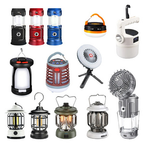 Portable Lanterns Usb/solar Charging Light Night Market Lamp Energy-saving Bulb Outdoor Camping Power Outage Emergency Light