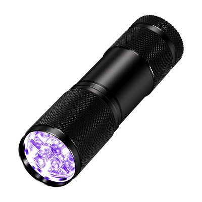 Handheld Portable Amber Detector Light Pet Urine Detector Torch Ultraviolet Blacklight Uv Flashlight Violet 9 LED 395NM Camping