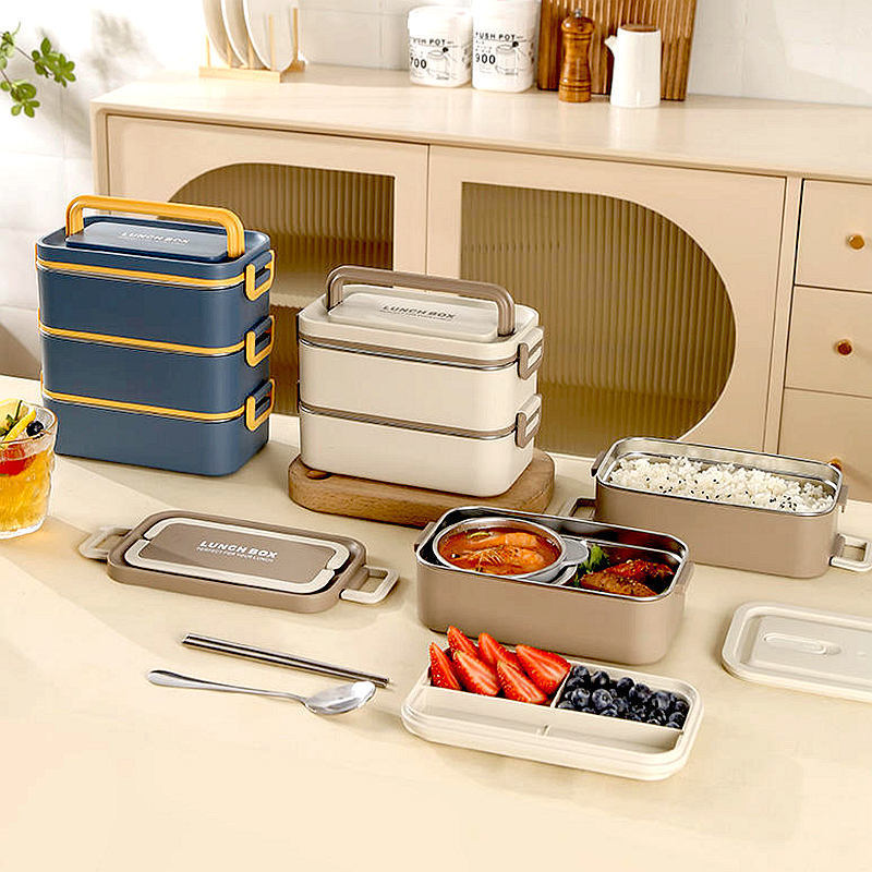 FTS tiffin container set for lunch best insulated lock and lock stainless steel bento lunch box