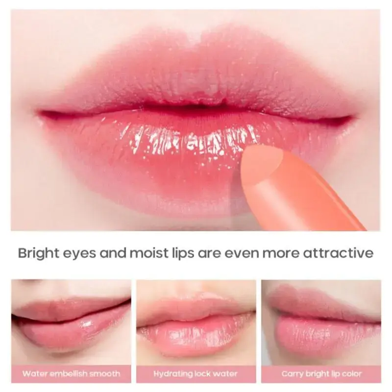 Kiss Beauty Peach Lip Balm Moisturizing Hydrates Long-lasting Lip Care Tools Make up Cosmetics Lipstick Waterproof Stick Female