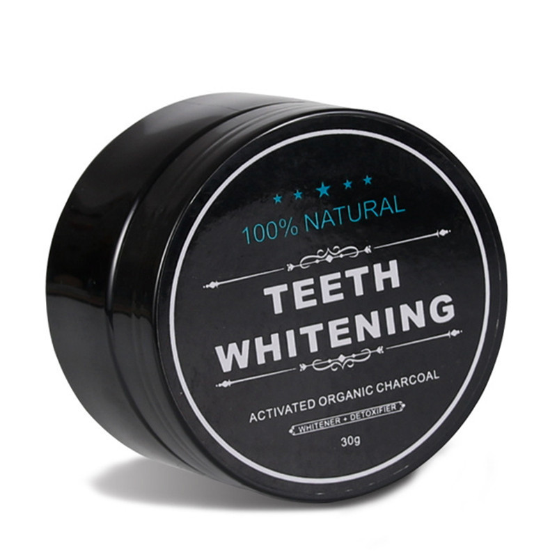 Organic Coconut Activated Charcoal Natural Teeth Whitening Powder Dental 30g