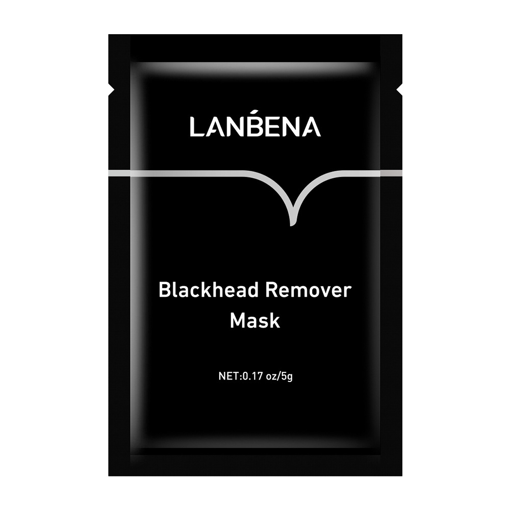 LANBENA Bamboo Charcoal Remover Blackhead Acne Pore Shrink Skin Care Cleansing Facial Mask Peel Off Black Mask 5g Cream Female