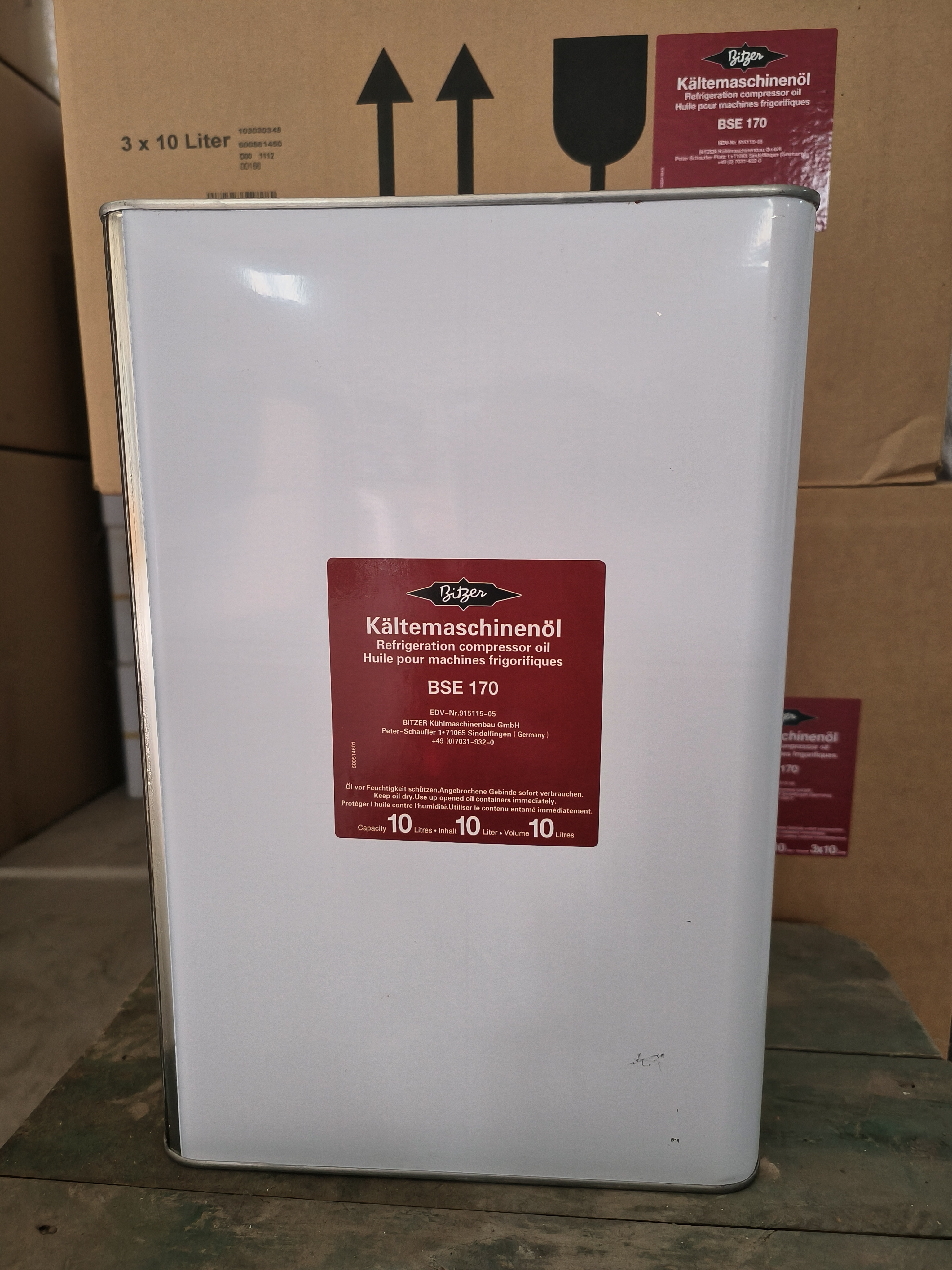 German BITZER synthetic refrigerating oil BSE170 screw compressor HFC refrigerant special oil