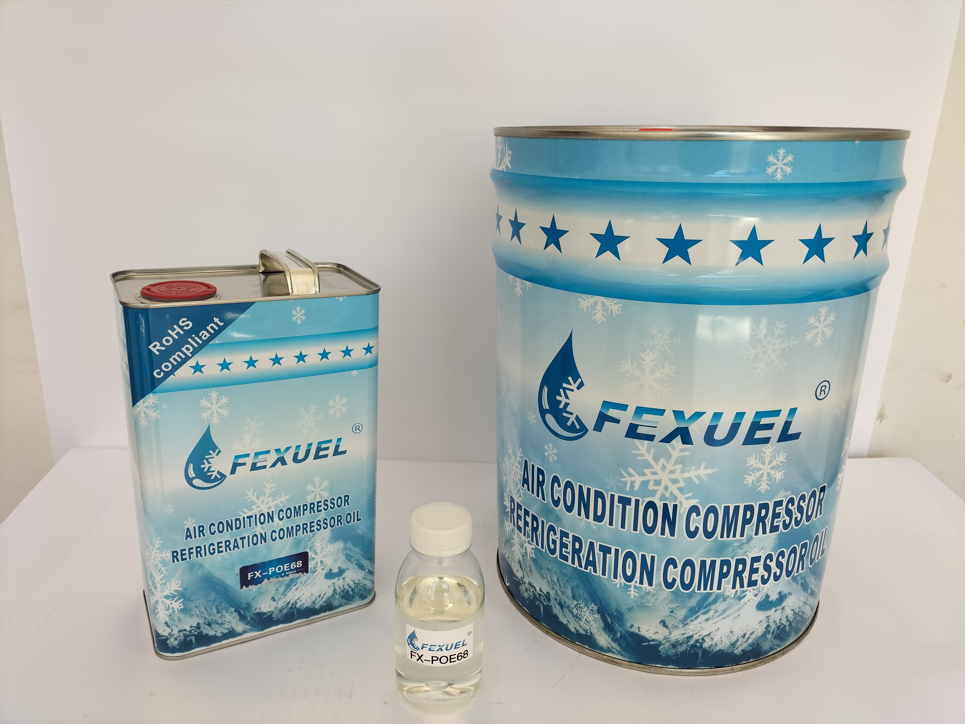 FEXUEL FX-POE68 Polyol Ester Refrigeration Lubricant RL68H Frozen oil CPI synthetic refrigeration oil