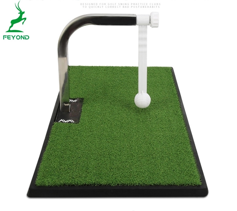 Indoor Portable Golf Swing Green 360 Rotaction Golf Training Aids Swing Trainer Set For Home Office Golf Putter Simulation Grass