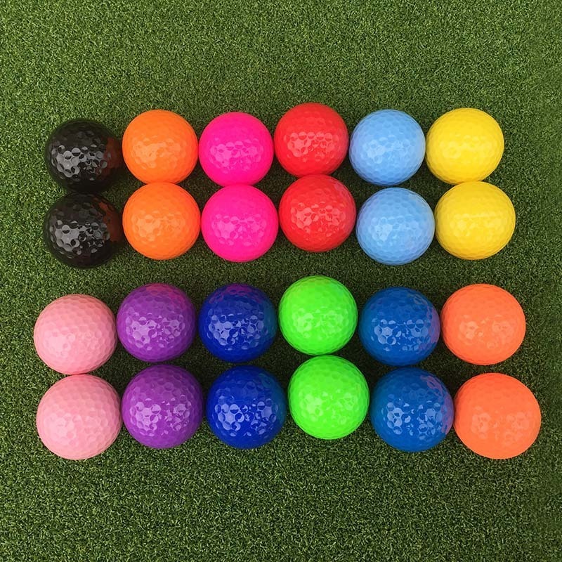 wholesale custom urethane loud gold practice bulk driving range packaging balle de floating biodegradable customer golf balls