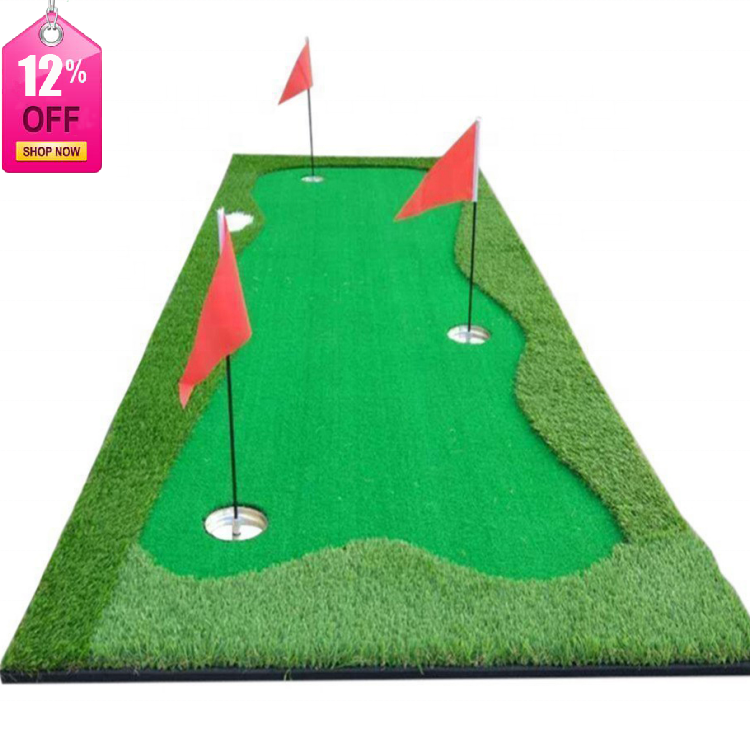 Feyond Customized Size Golf Hitting Mat Indoor Training Swing Aids Golf Carpet Green Golf Putting Mat