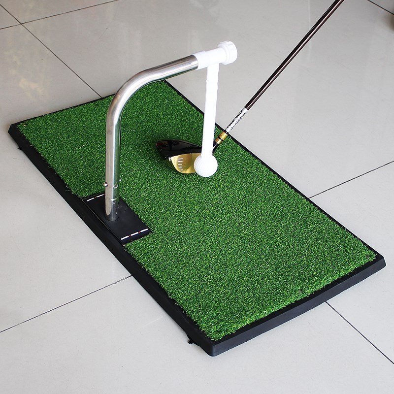 Indoor Portable Golf Swing Green 360 Rotaction Golf Training Aids Swing Trainer Set For Home Office Golf Putter Simulation Grass