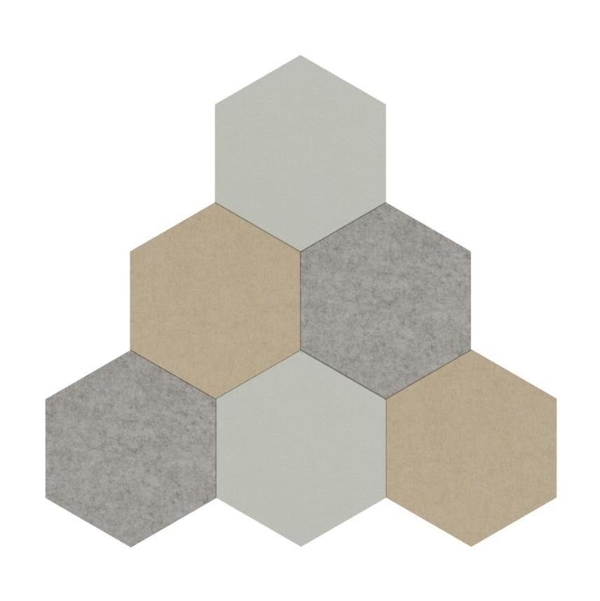 FEYT Sound insulator 100% Recycled Hexagon felt Polyester fiber panel Acoustic Felt