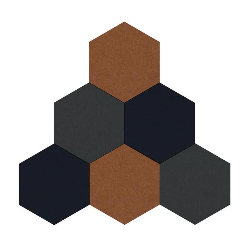 100%Recycled Pet felt 3D hexagon acoustic wall decoration acoustic ceiling tiles