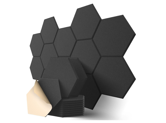 100%Recycled Pet felt 3D hexagon acoustic wall decoration acoustic ceiling tiles