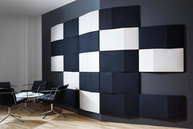 Fireproof and Sound Absorb Board Soundproof 3D Pet Polyester Fiber Acoustic Panel for Wall