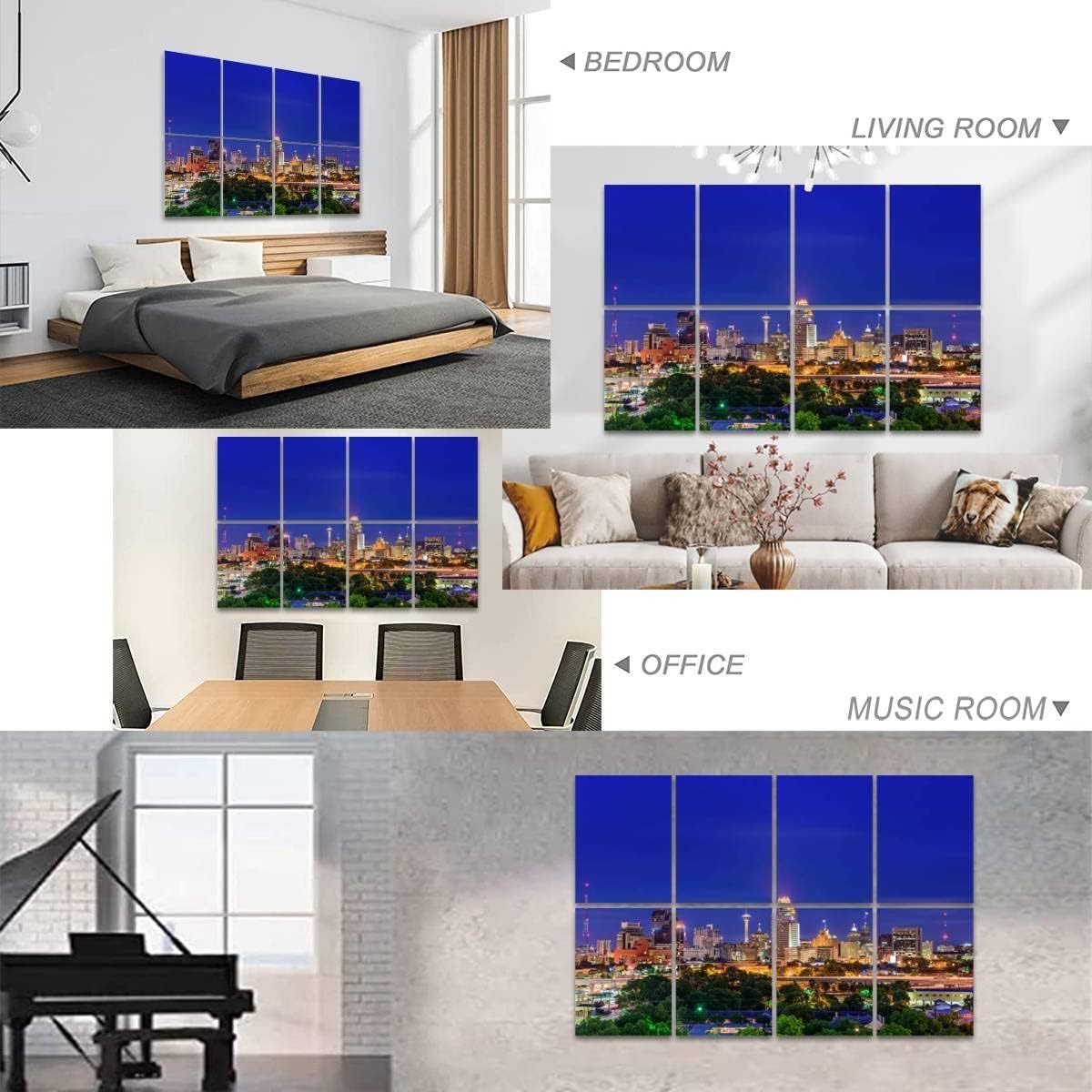 FEYT   100% PET wall soundproof board panel  art acoustic panels wall Painted Wall Art Abstract