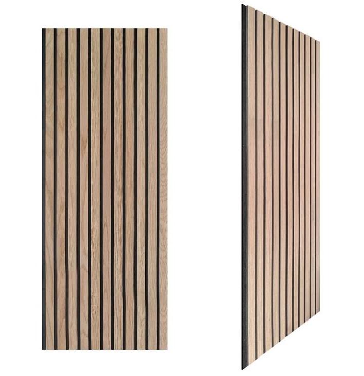 FEYT Natural Oak Slat Acoustic Panel 3d Wood Wall Panel Cladding Wood Interior Panels