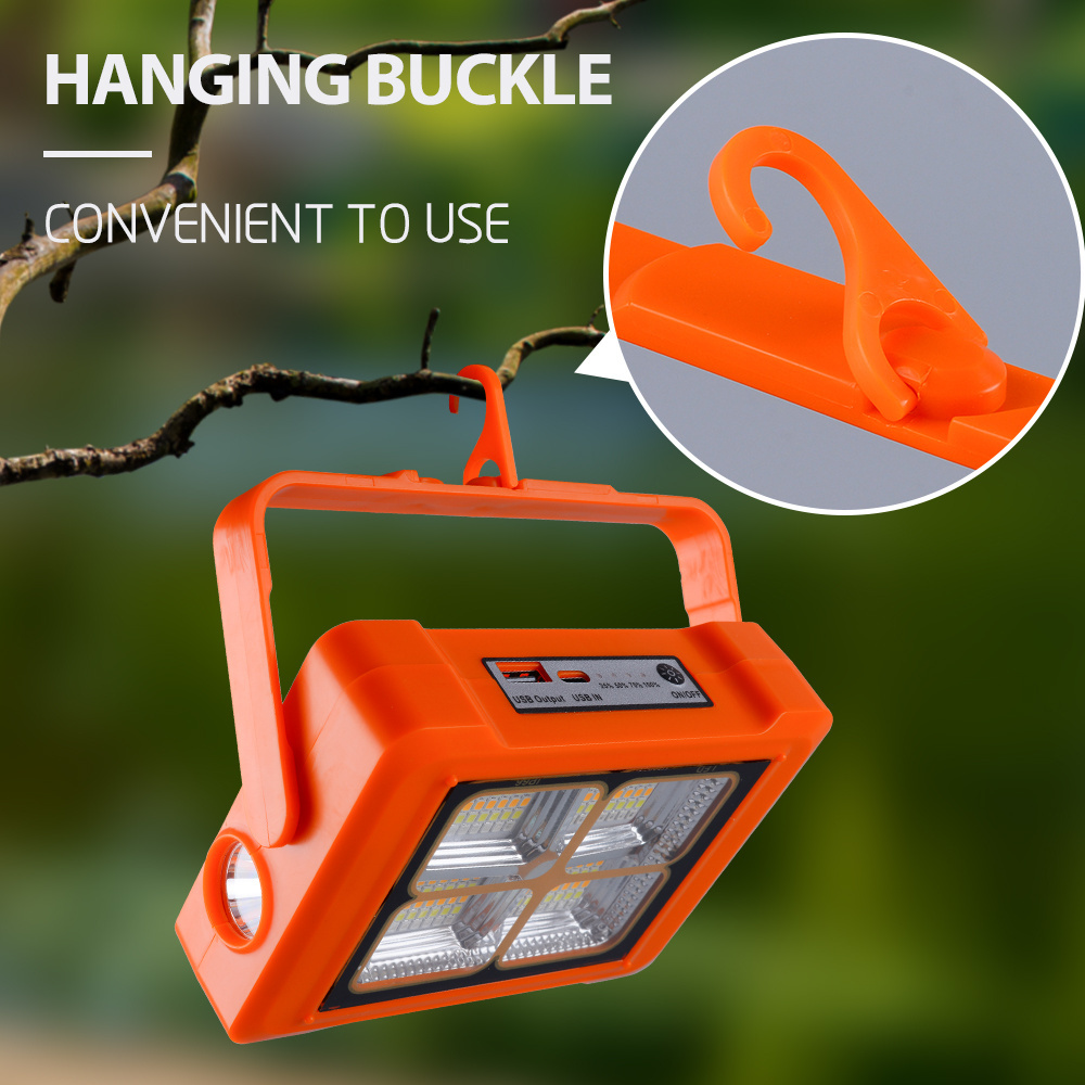 NEW Rechargeable Solar Flood Light Outdoor Portable LED Reflector Spotlight for Emergency Worklight waterproof for camping