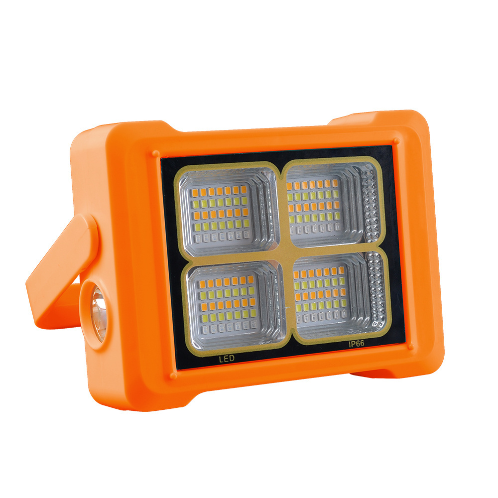 NEW Rechargeable Solar Flood Light Outdoor Portable LED Reflector Spotlight for Emergency Worklight waterproof for camping