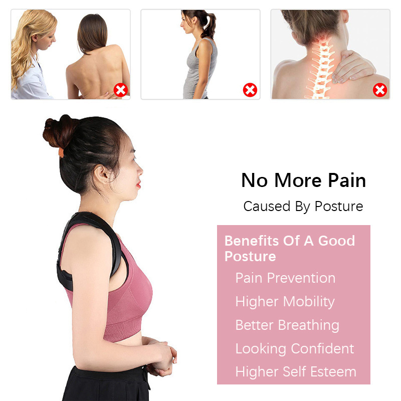 Custom Adjustable Scoliosis Back Support Brace For Men Women Neoprene Belt Posture Corrector