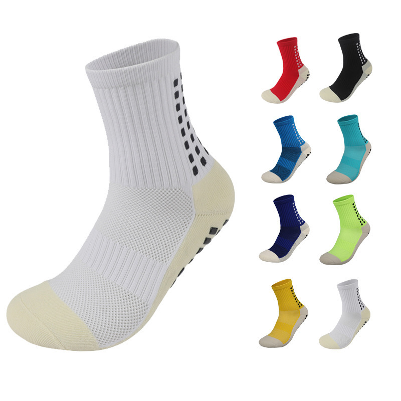 Breathable Grip Soccer Socks Nylon Women Football Anti-skid Professional Thickened Towel Sole Basketball Grip Socks