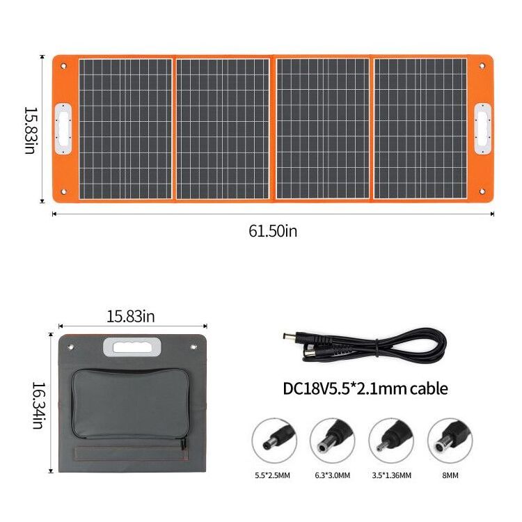 Cheap Outdoor Camping 18V 50w 100w 200w 250w Monocrystalline EFTE Portable Foldable Solar Panel for Portable Power Station