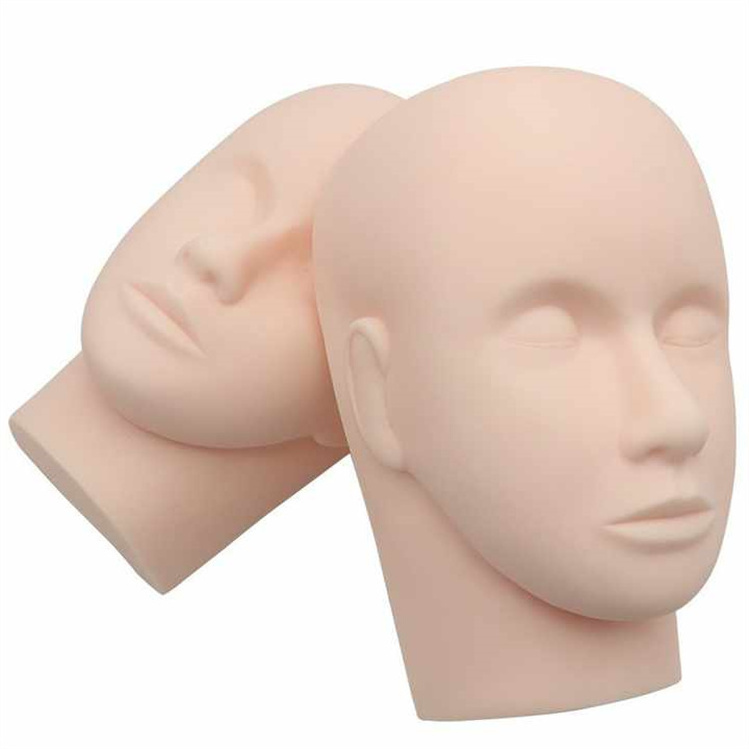 Wholesale Eyelash Extension Silicone Heads Practice Training Eyelash Lash Mannequin Head