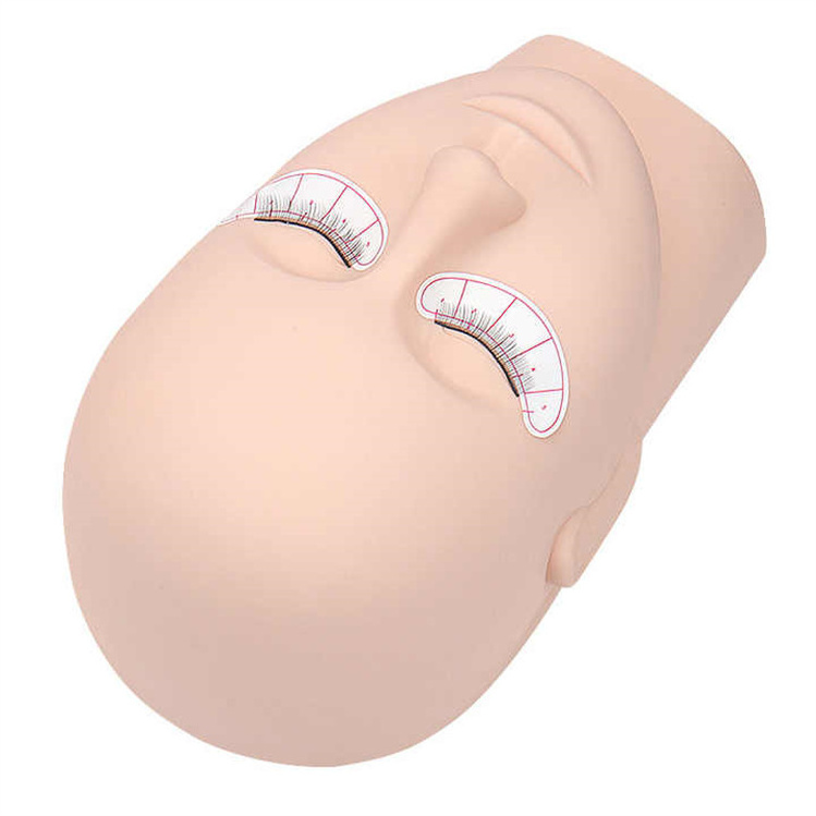 Wholesale Eyelash Extension Silicone Heads Practice Training Eyelash Lash Mannequin Head