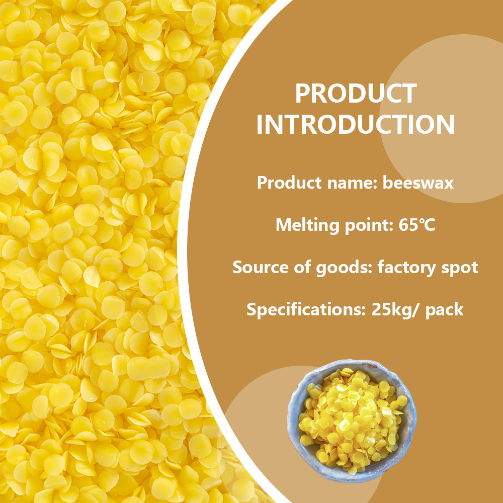 FF- Luxury Scented Candle beeswax Supplier, Wholesale Organic Yellow Bee wax Pellets 100% Nautral for Candle Making | 65 Degree