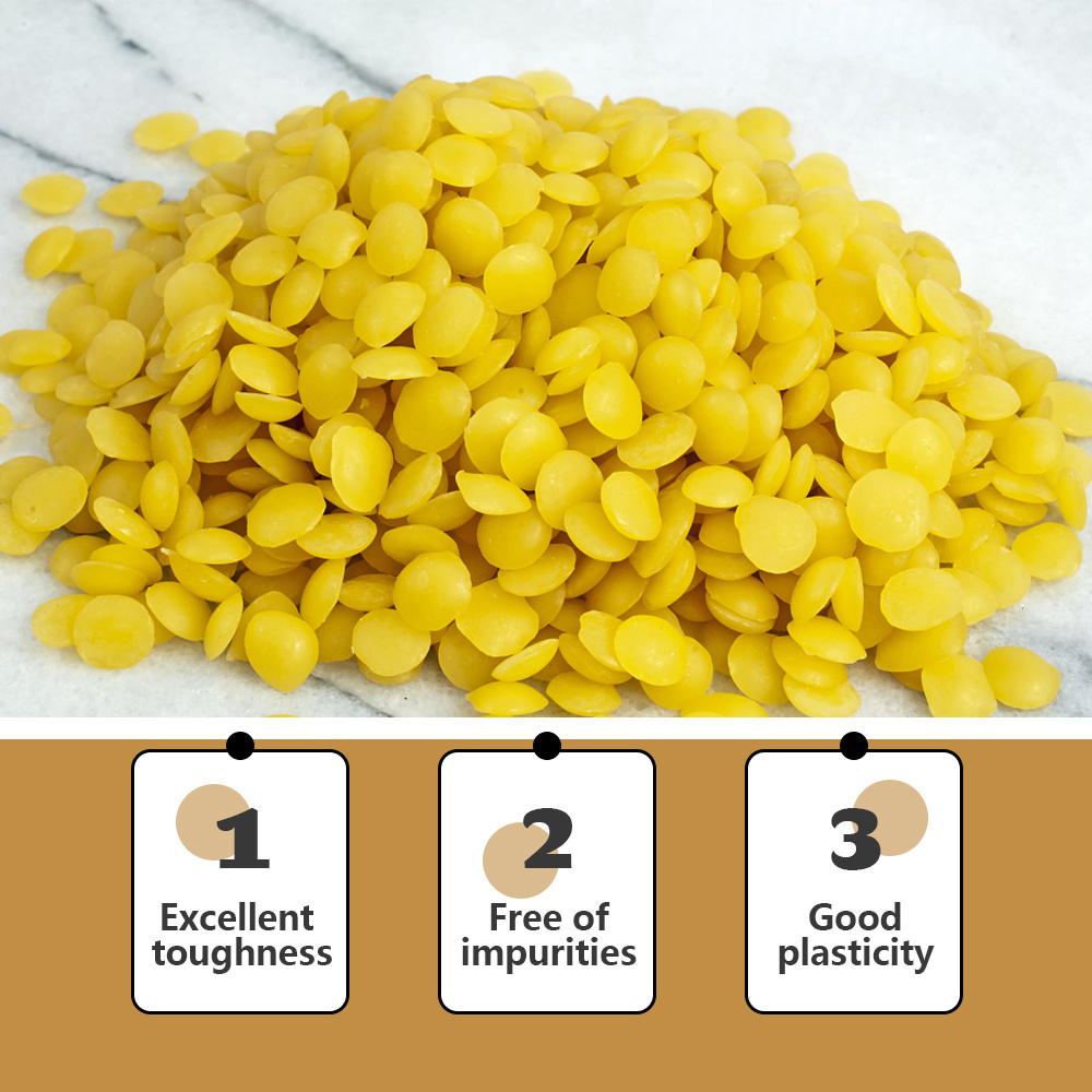 FF- Luxury Scented Candle beeswax Supplier, Wholesale Organic Yellow Bee wax Pellets 100% Nautral for Candle Making | 65 Degree