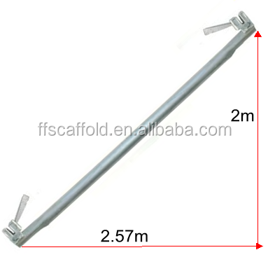 Q235 steel Scaffolding Bay Brace/Scaffolding Cross Brace