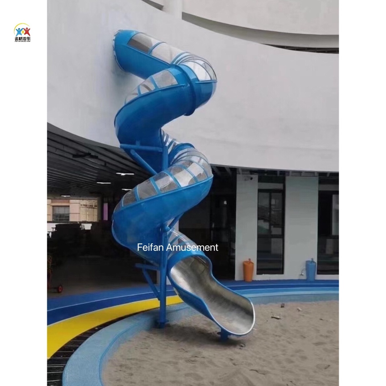 Security Certified Playground Stainless Steel Slide Customizable Slide And Climbing Amusement Equipment for Kids and Adult