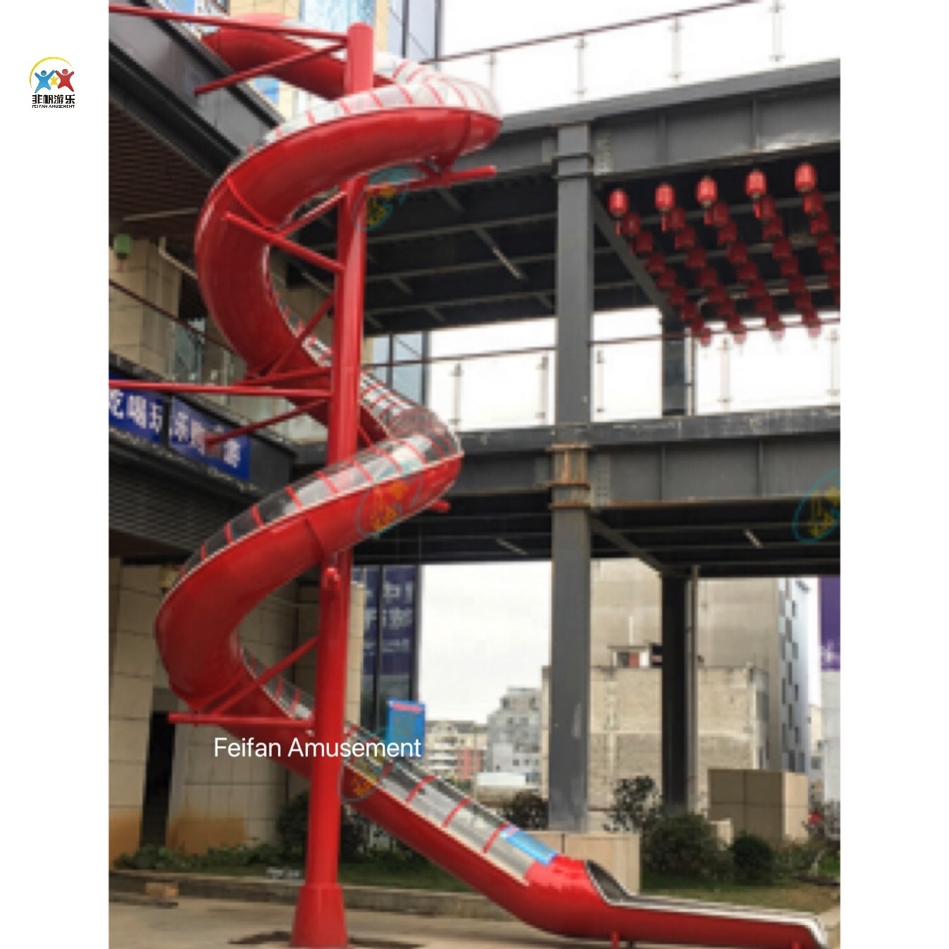 Security Certified Playground Stainless Steel Slide Customizable Slide And Climbing Amusement Equipment for Kids and Adult