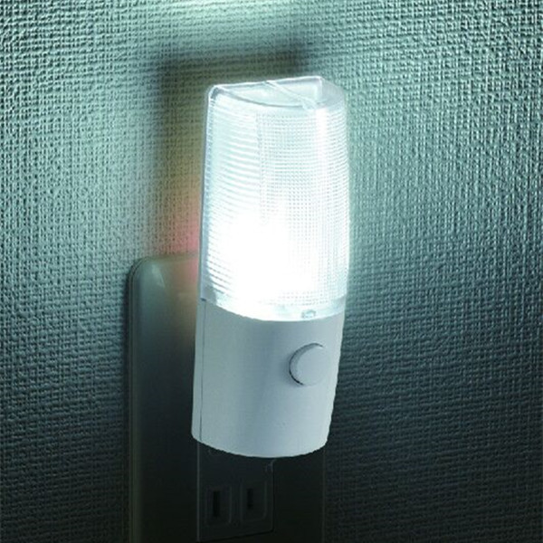 Humpback LED Lamp ON/OFF Button Lighting Night Light Plug In Indoor LED Wall Light