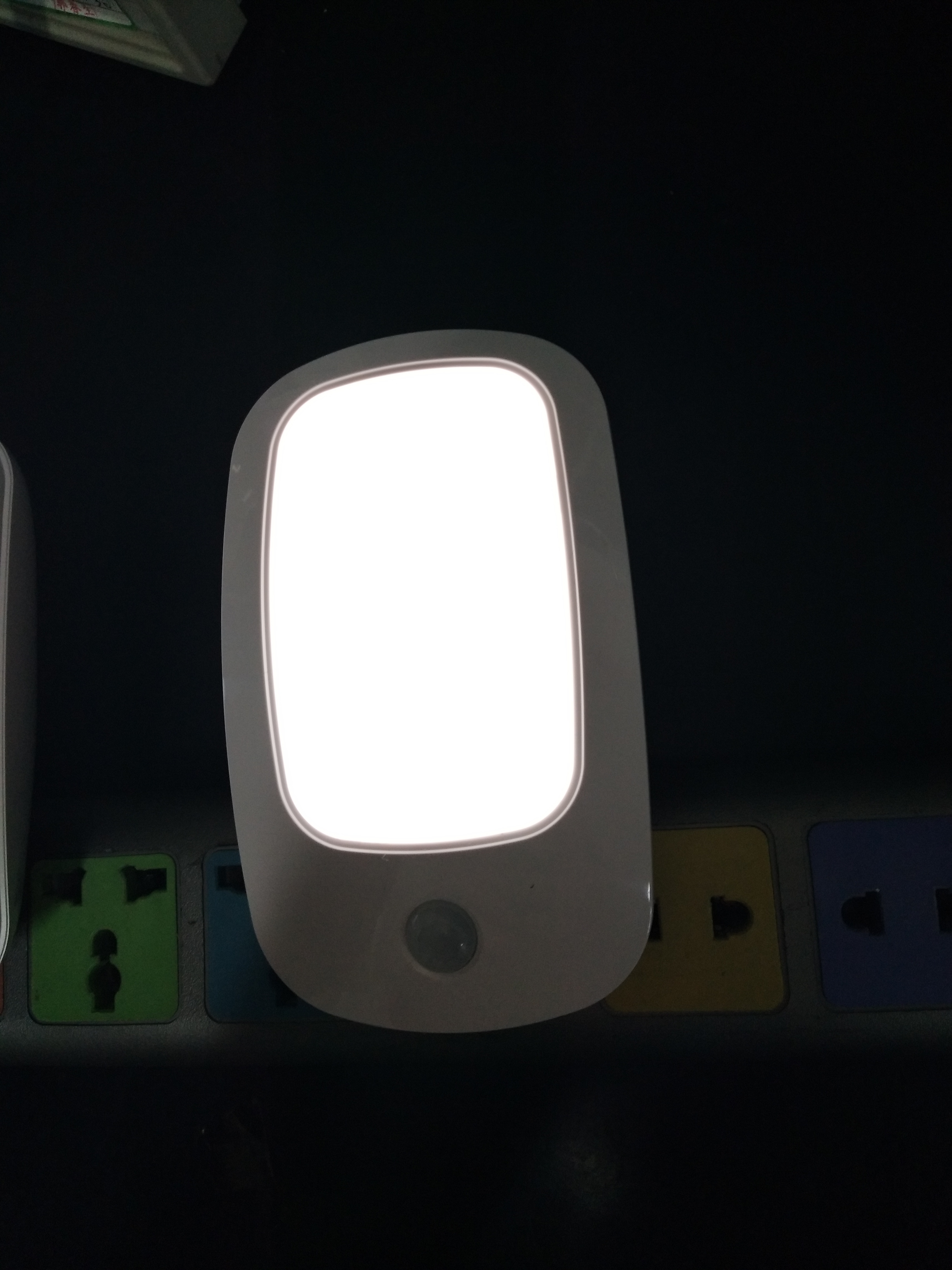 Hot sale Fat  mouse shape manual switch AC Plug in LED night light for kids bedroom Corridor Hotel with motion sensor and Li bat