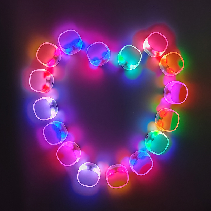 silicone luminous led flashing bracelete remote controlled led light up bracelet wristbands