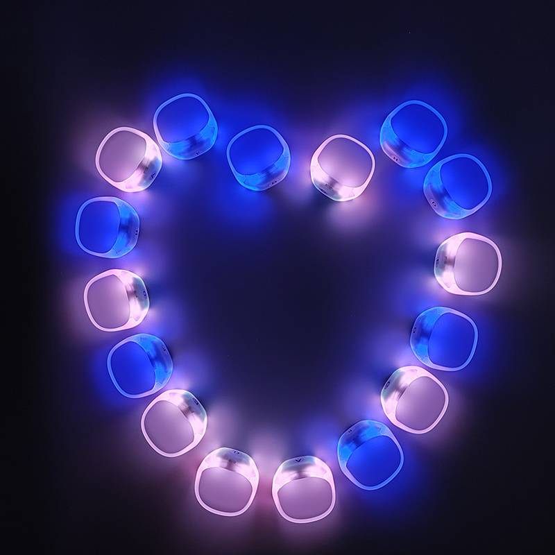 silicone luminous led flashing bracelete remote controlled led light up bracelet wristbands