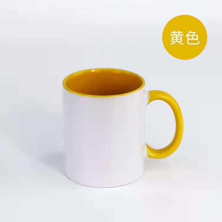 Mediterranean Ceramic Teapot Pottery Mug Handmade Printing Machine For Mugs 11oz sublimation Cup