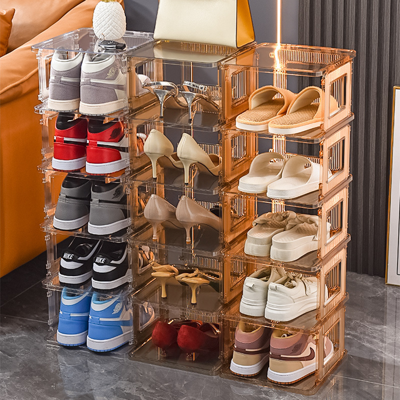 Wholesale Clear Stackable Shoes Box Plastic Storage Transparent Men,Shoe Box Storage Acrylic Modern