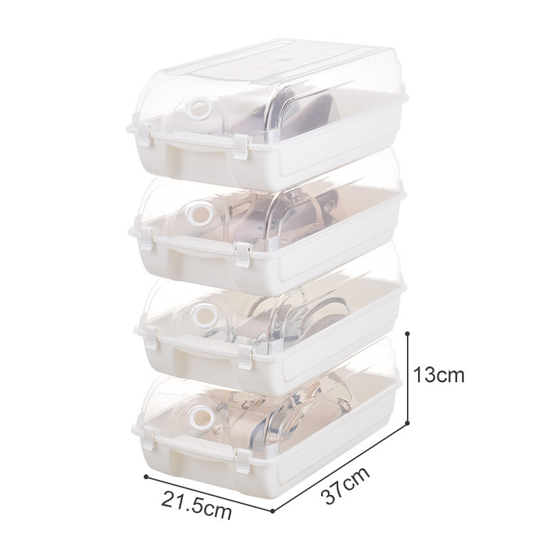 Plastic Shoe Boxes Clear Stackable Storage Cabinet Pc Storage Boxes & Bins Carton Injection Square Modern