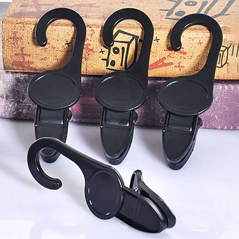 13.5cm Laundry Hooks with Clips Super Strong Plastic Home Travel Swivel Hanging Hanger Closet Organizer Clamps