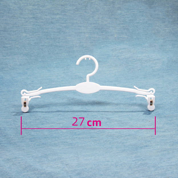 Wholesale High Quality Plastic Coat Hanger Custom Logo Matt Black Hangers With Clips