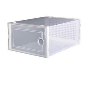 Plastic Storage Shoe Box Plastic Sneaker Stackable Storage Transparent Shoe Box Plastic Storage