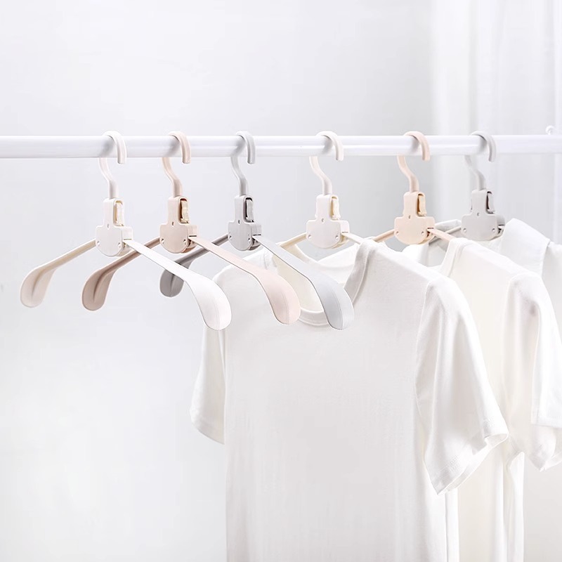 Travel Folding Hanger Multi-functional Storage Hanger Wide Shoulder No Trace Non-slip Portable Folding Hangers