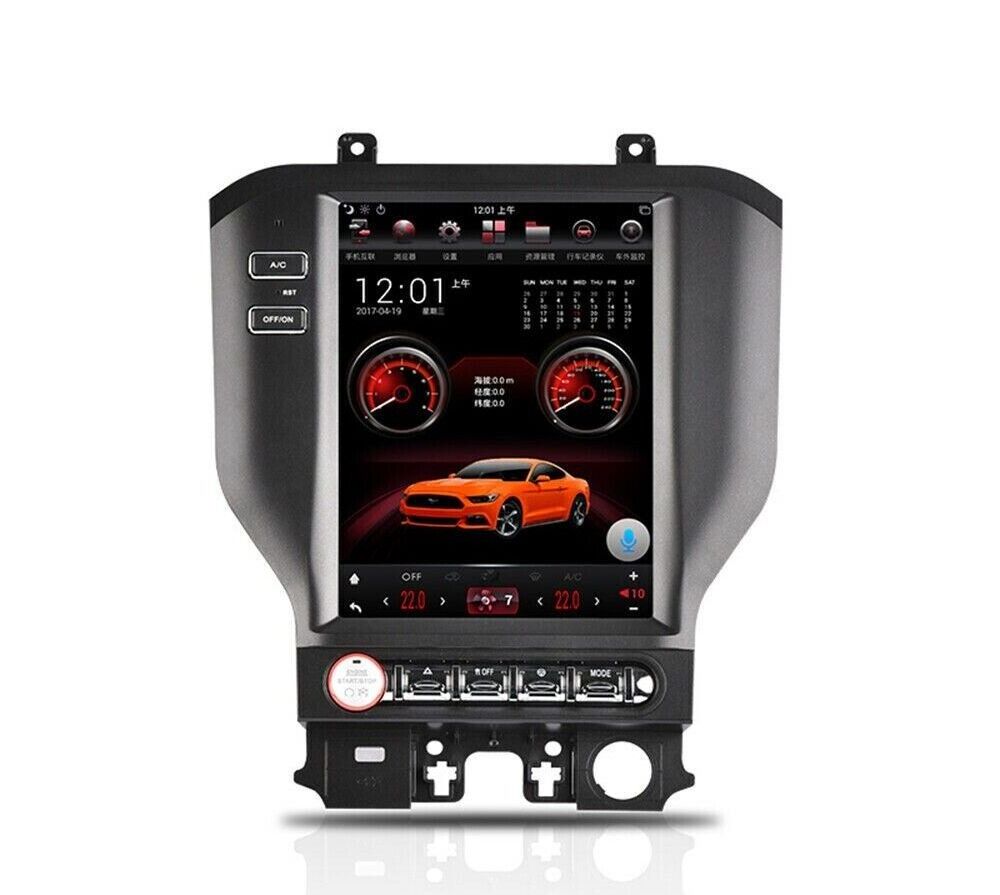 For Ford Mustang 2015-2022 For Tesla Large Screen Car Radio Stereo Multimedia Player GPS Navigation DSP Carplay Android 13 Head