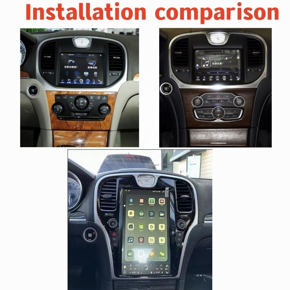 13.6'' Android Radio For Chrysler 300C from 2013-2019 Car Multimedia Player GPS Navigation 2 Din Carplay Android auto Stereo