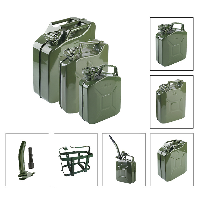 Wholesale Stainless Steel 20 L Liter Bullet Box Fuel Gas Oil Jerry Can Bottle Fuel Storage Tank Fuel Caddy