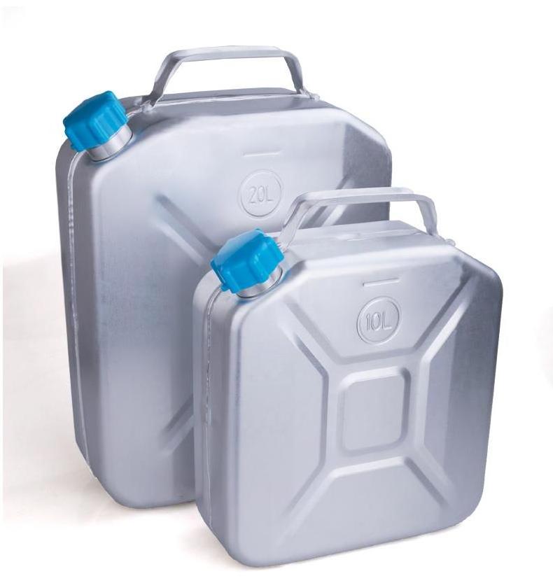 10L/20L Portable Fuel Tank Stainless Steel Water 5 Liter Aluminium Petrol Vertical Metal Jerry Can For Water Collection