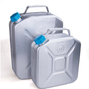 10L/20L Portable Fuel Tank Stainless Steel Water 5 Liter Aluminium Petrol Vertical Metal Jerry Can For Water Collection