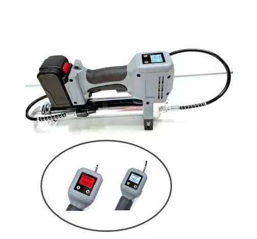 Portable Rechargeable LCD Display Electric Grease Gun Cordless Grease Guns Electric Automatic Battery 10000PSI 12 Colour Box OEM